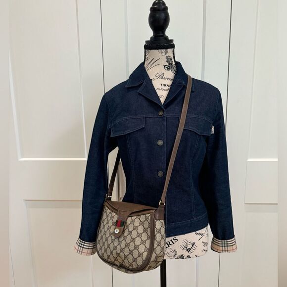 ✨GUCCI Sherry Line Beige Shoulder Bag Gold Hardware Leather | Authentic 1002056✨ - Picture 15 of 16